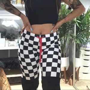 DOLLS KILL CURRENT MOOD checkered sweats